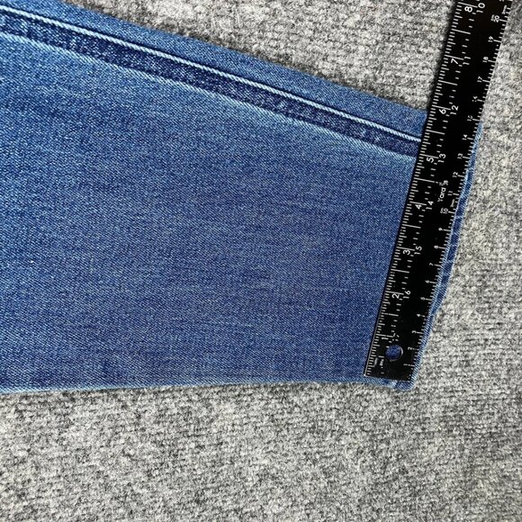 Old Navy Women's Mid-Rise Straight Leg Blue Stretch Casual Jeans - Picture 5 of 8